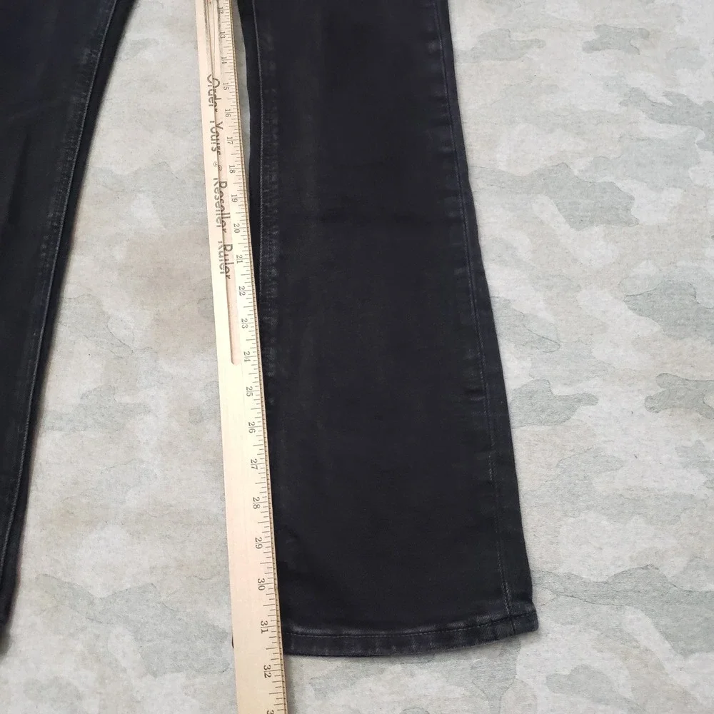 Aeropostale Jeans Womens 2 Long Black Bootcut Denim Dark Wash Stretch